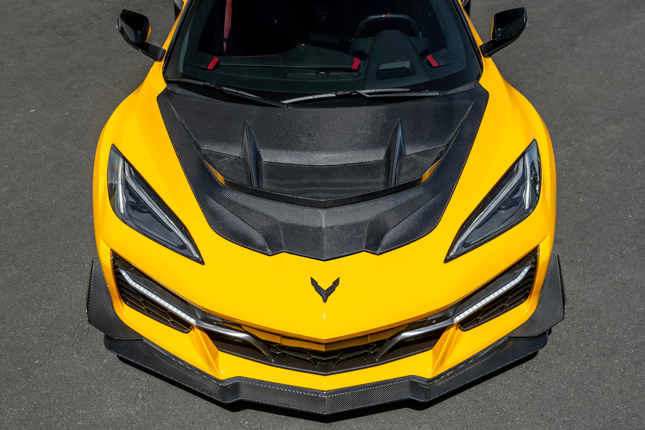 C8 Corvette Z06 Carbon Fiber Sequential LED DRL Light Bar Bezels