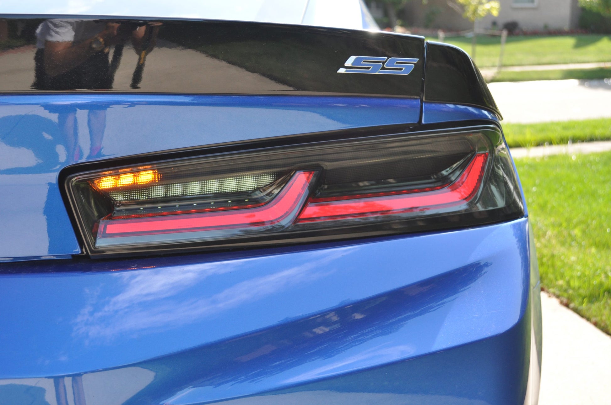 2016 - 18 Camaro Smoked Sequential Tail Lights - Amber Signal