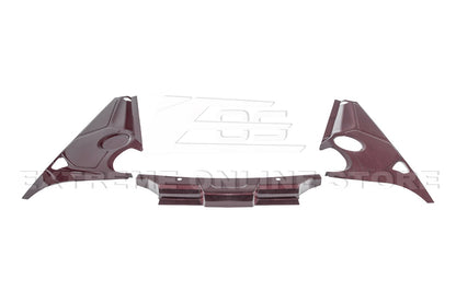 C8 Corvette Coupe Carbon Fiber Engine Bay Panel Cover Kit (3-Piece Version)