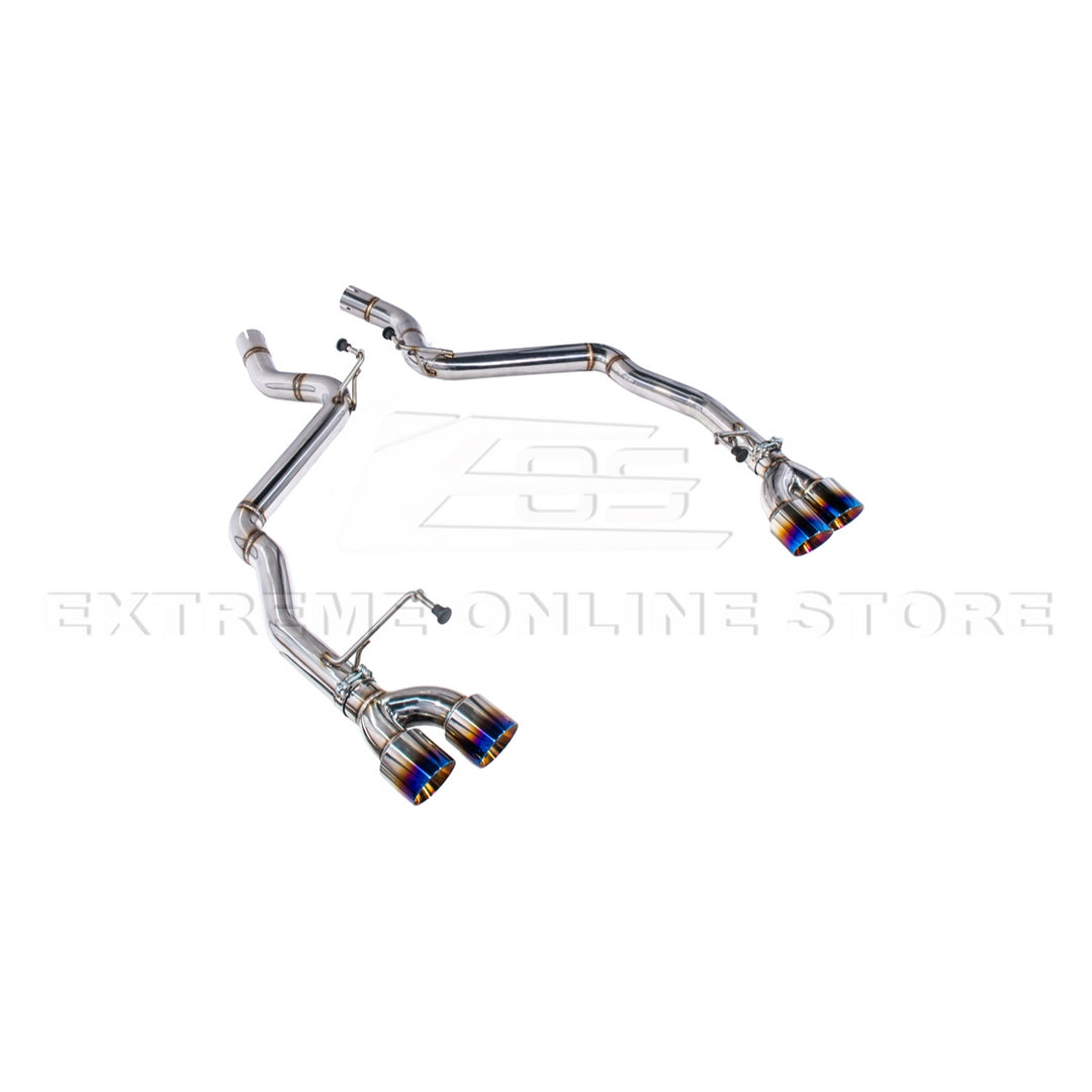 2024+ Mustang GT S650 Muffler Delete Axel Back Quad Tips Exhaust