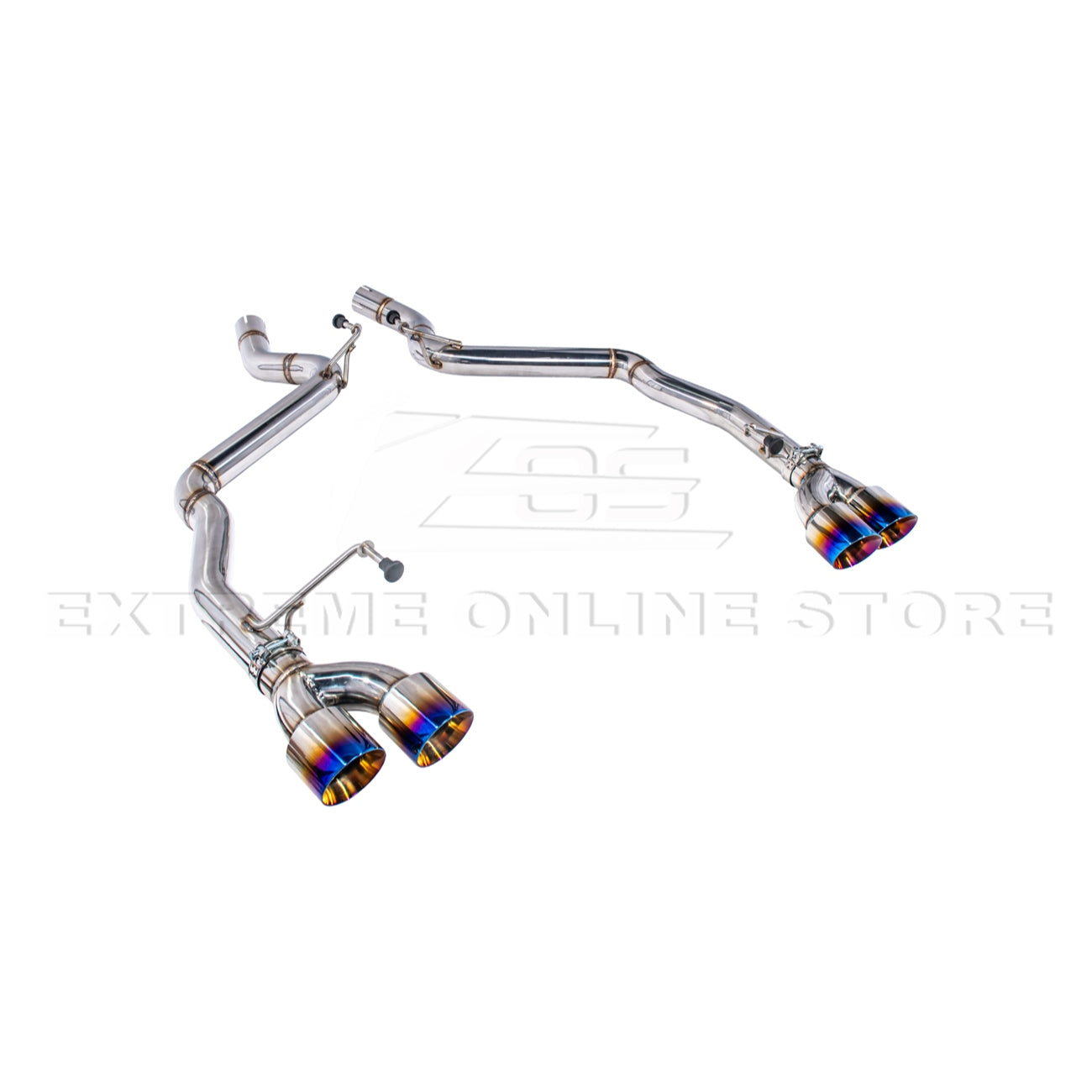 2024+ Mustang GT S650 Muffler Delete Axel Back Quad Tips Exhaust