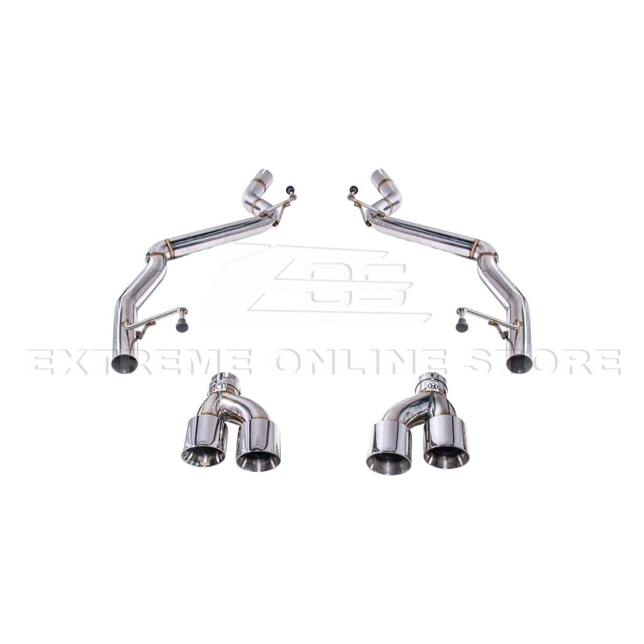 2024+ Mustang GT S650 Muffler Delete Axel Back Quad Tips Exhaust
