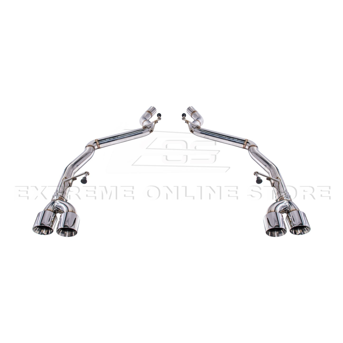 2024+ Mustang GT S650 Muffler Delete Axel Back Quad Tips Exhaust