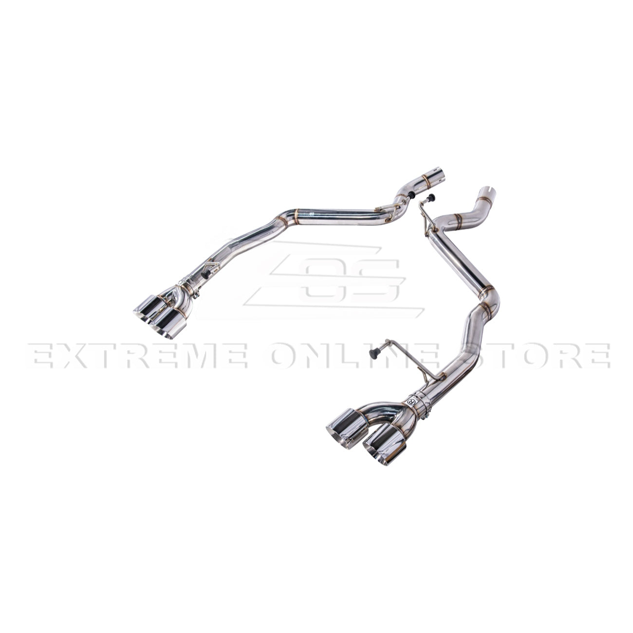 2024+ Mustang GT S650 Muffler Delete Axel Back Quad Tips Exhaust