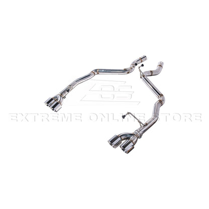 2024+ Mustang GT S650 Muffler Delete Axel Back Quad Tips Exhaust