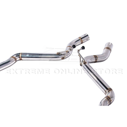 2024+ Mustang GT S650 Muffler Delete Axel Back Quad Tips Exhaust