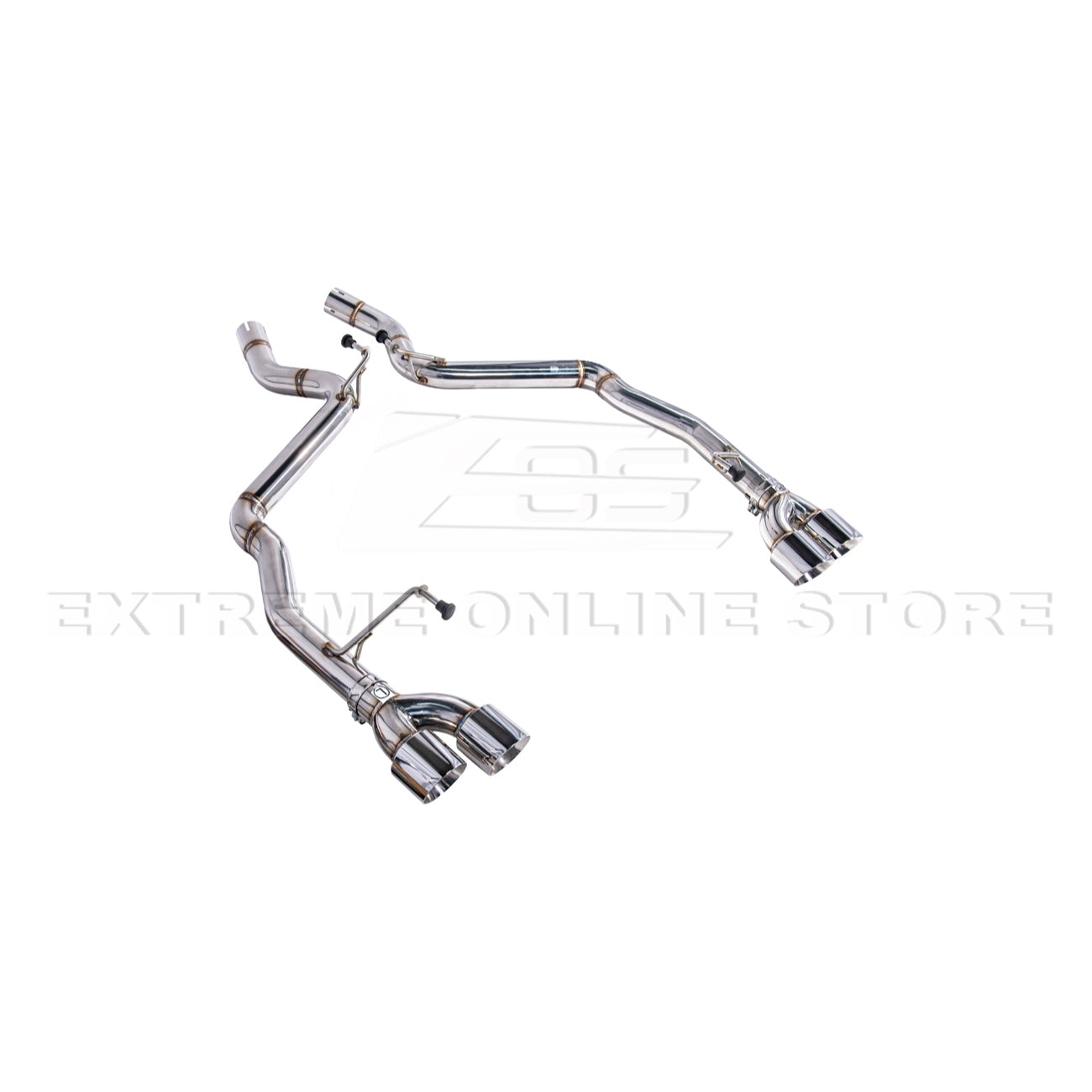 2024+ Mustang GT S650 Muffler Delete Axel Back Quad Tips Exhaust