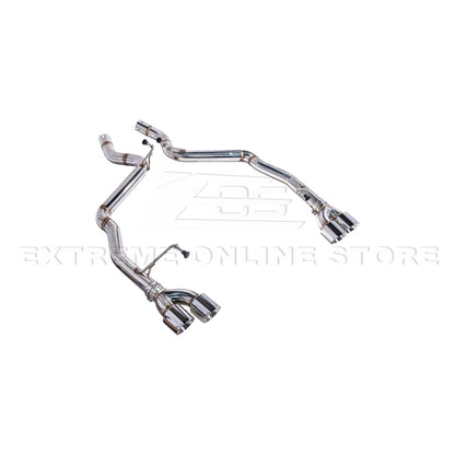 2024+ Mustang GT S650 Muffler Delete Axel Back Quad Tips Exhaust