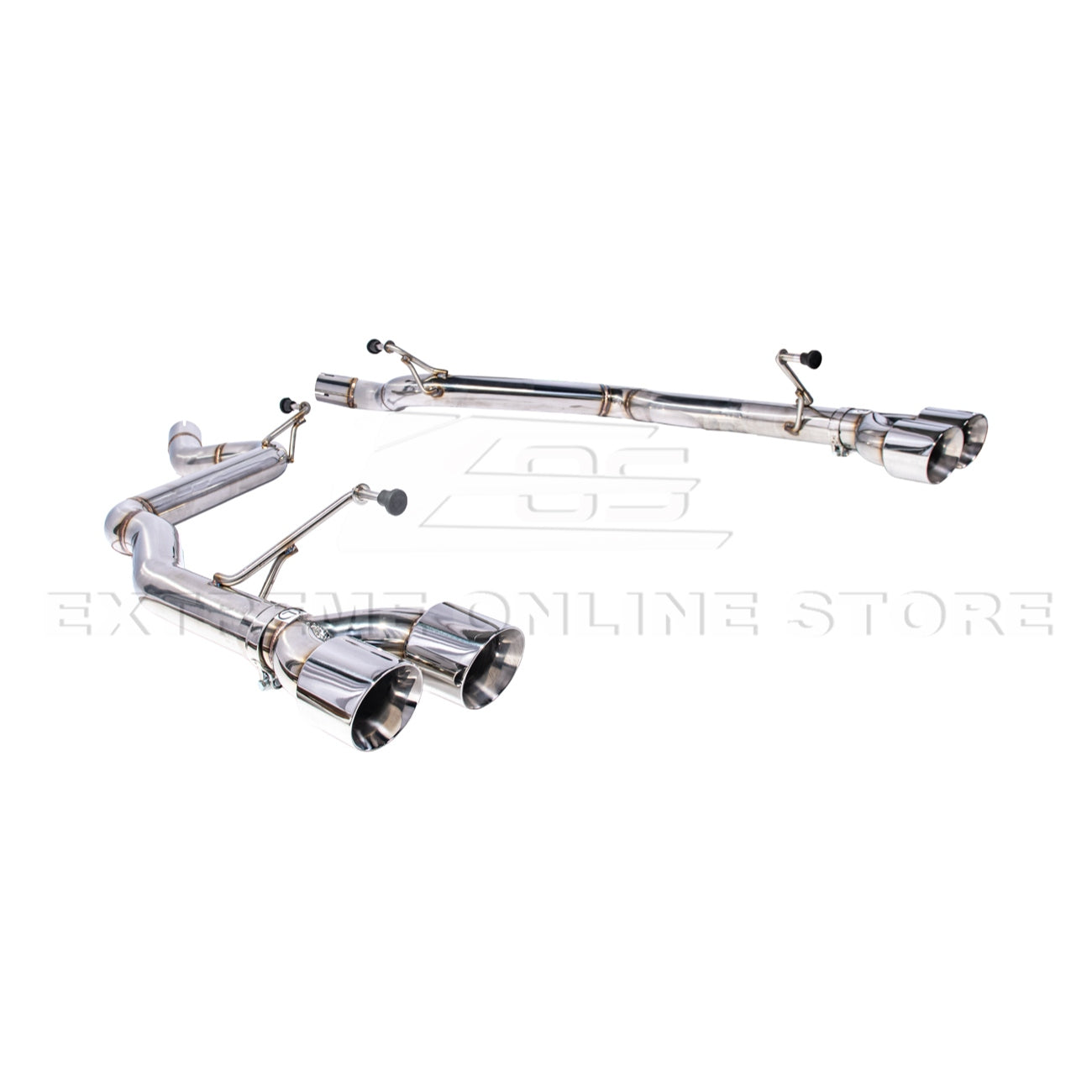 2024+ Mustang GT S650 Muffler Delete Axel Back Quad Tips Exhaust