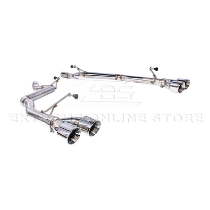 2024+ Mustang GT S650 Muffler Delete Axel Back Quad Tips Exhaust