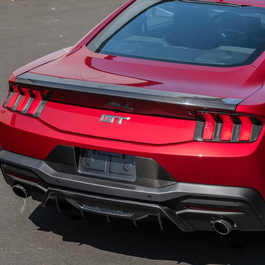 2024 - 25 Mustang S650 Carbon Fiber Rear Decklid Spoiler Panel