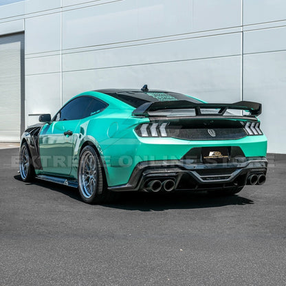 2024+ Mustang S650 Dark Horse Style Dry Carbon Fiber Rear Bumper Diffuser