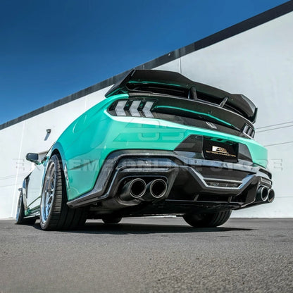 2024+ Mustang S650 Dark Horse Style Dry Carbon Fiber Rear Bumper Diffuser