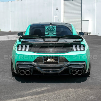 2024+ Mustang S650 Dark Horse Style Dry Carbon Fiber Rear Bumper Diffuser