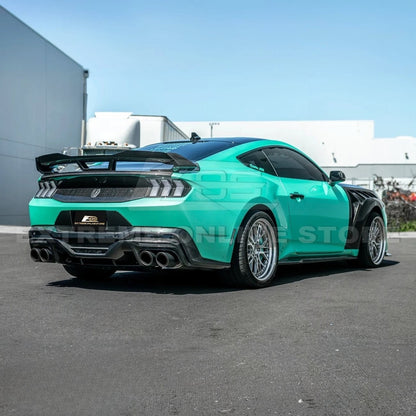2024+ Mustang S650 Dark Horse Style Dry Carbon Fiber Rear Bumper Diffuser