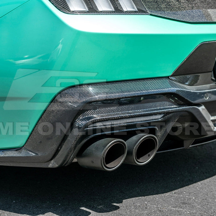 2024+ Mustang S650 Dark Horse Style Dry Carbon Fiber Rear Bumper Diffuser