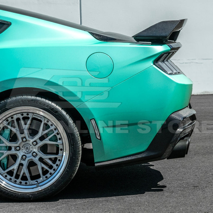 2024+ Mustang S650 Dark Horse Style Dry Carbon Fiber Rear Bumper Diffuser