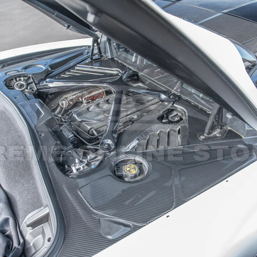 C8 Corvette Coupe Carbon Fiber Engine Bay Corner Vent Covers