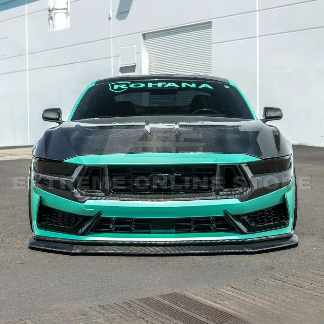 2024+ Mustang Dark Horse Dry Carbon Fiber Front Grille Trims