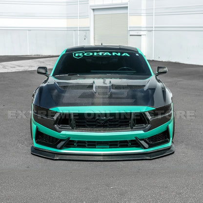 2024+ Mustang Dark Horse Dry Carbon Fiber Front Grille Trims