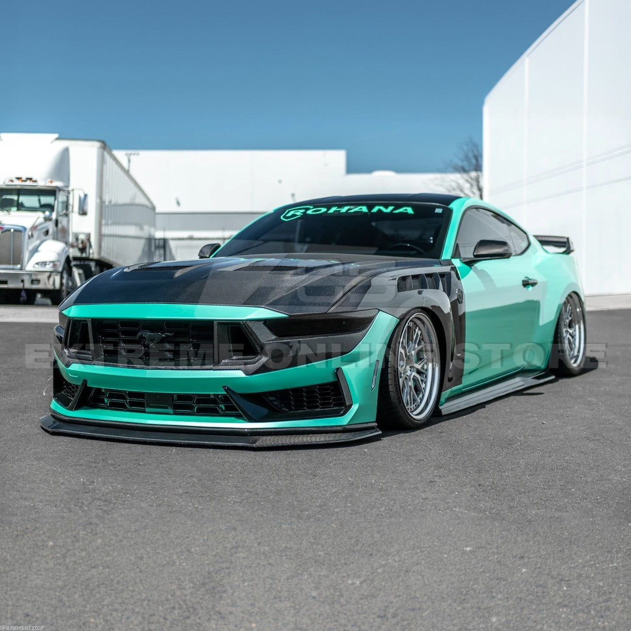 2024+ Mustang Dark Horse Dry Carbon Fiber Front Grille Trims