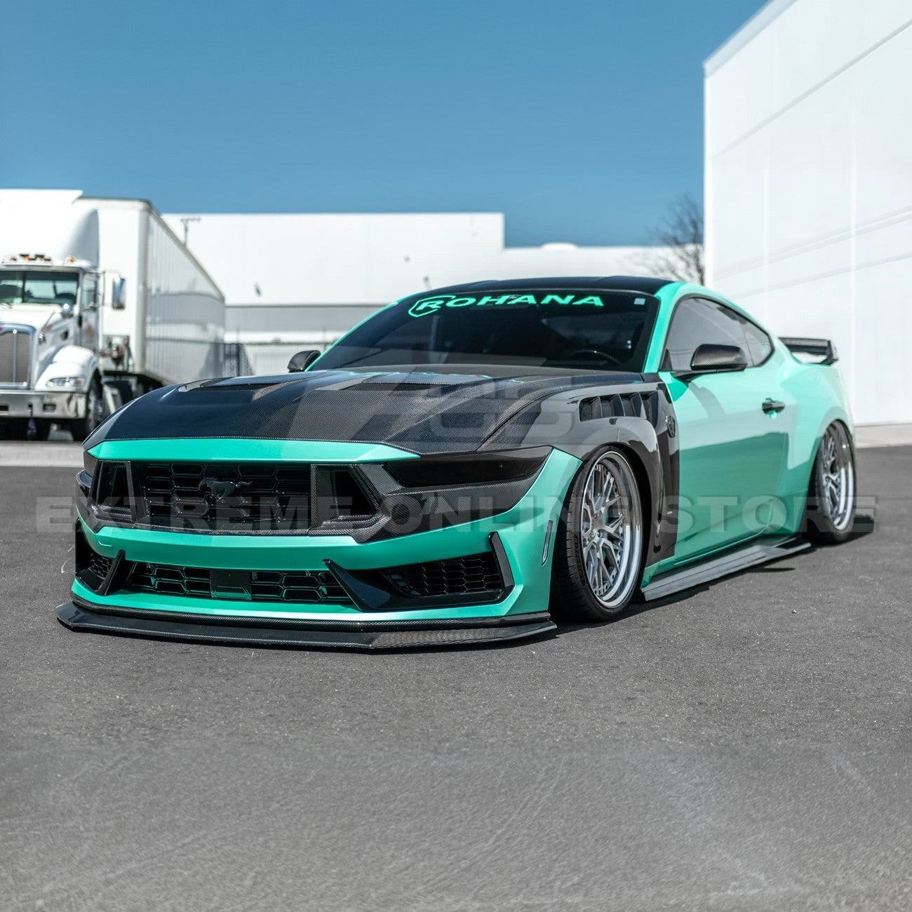 2024+ Mustang Dark Horse Dry Carbon Fiber Front Grille Trims