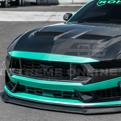 2024+ Mustang Dark Horse Dry Carbon Fiber Front Grille Trims