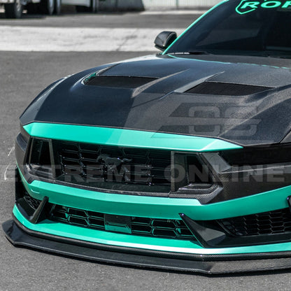 2024+ Mustang Dark Horse Dry Carbon Fiber Front Grille Trims