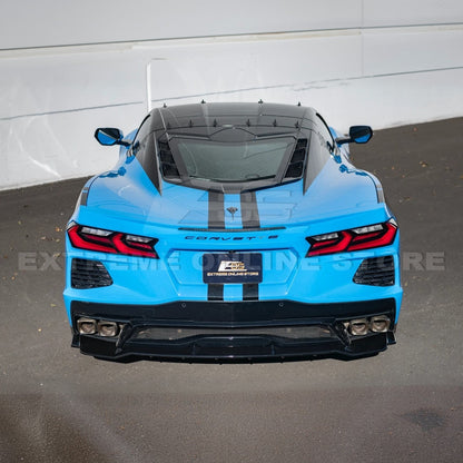 C8 Corvette Stingray Gloss Black Rear Bumper Add-On Diffuser Lip