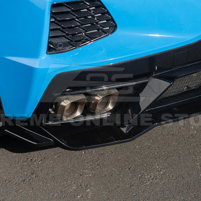 C8 Corvette Stingray Gloss Black Rear Bumper Add-On Diffuser Lip