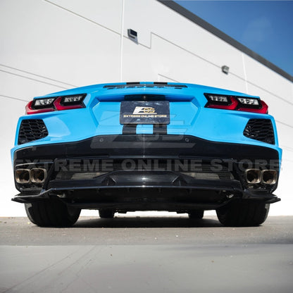 C8 Corvette Stingray Gloss Black Rear Bumper Add-On Diffuser Lip