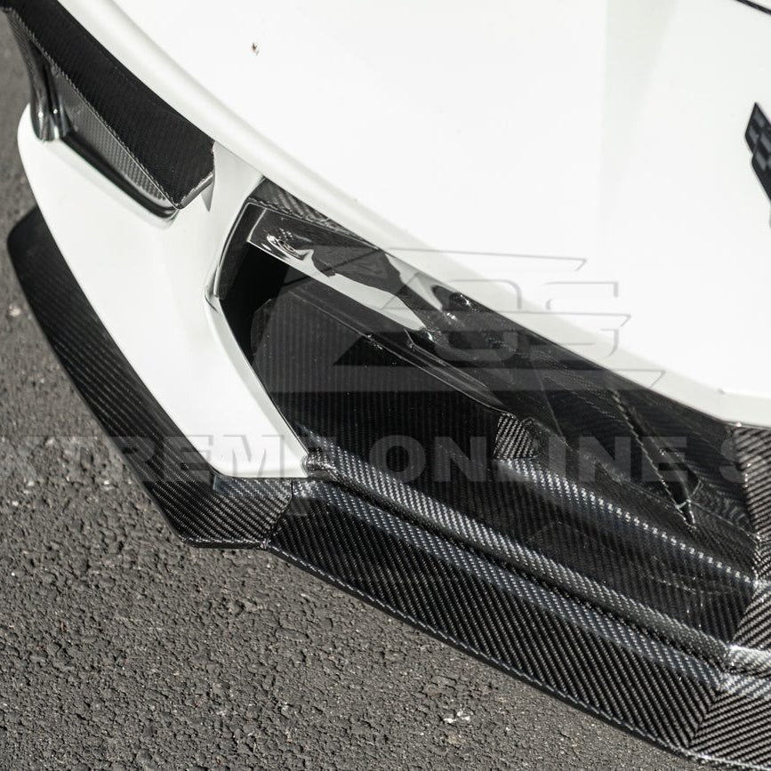C8 Corvette Stingray Z07 Style Carbon Fiber Front Splitter