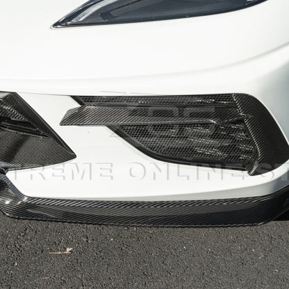 C8 Corvette Stingray Z07 Style Carbon Fiber Front Splitter