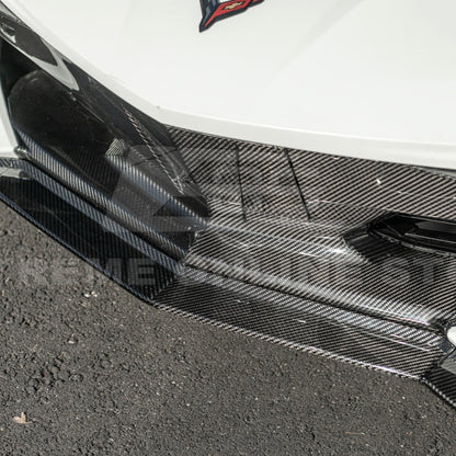 C8 Corvette Stingray Z07 Style Carbon Fiber Front Splitter