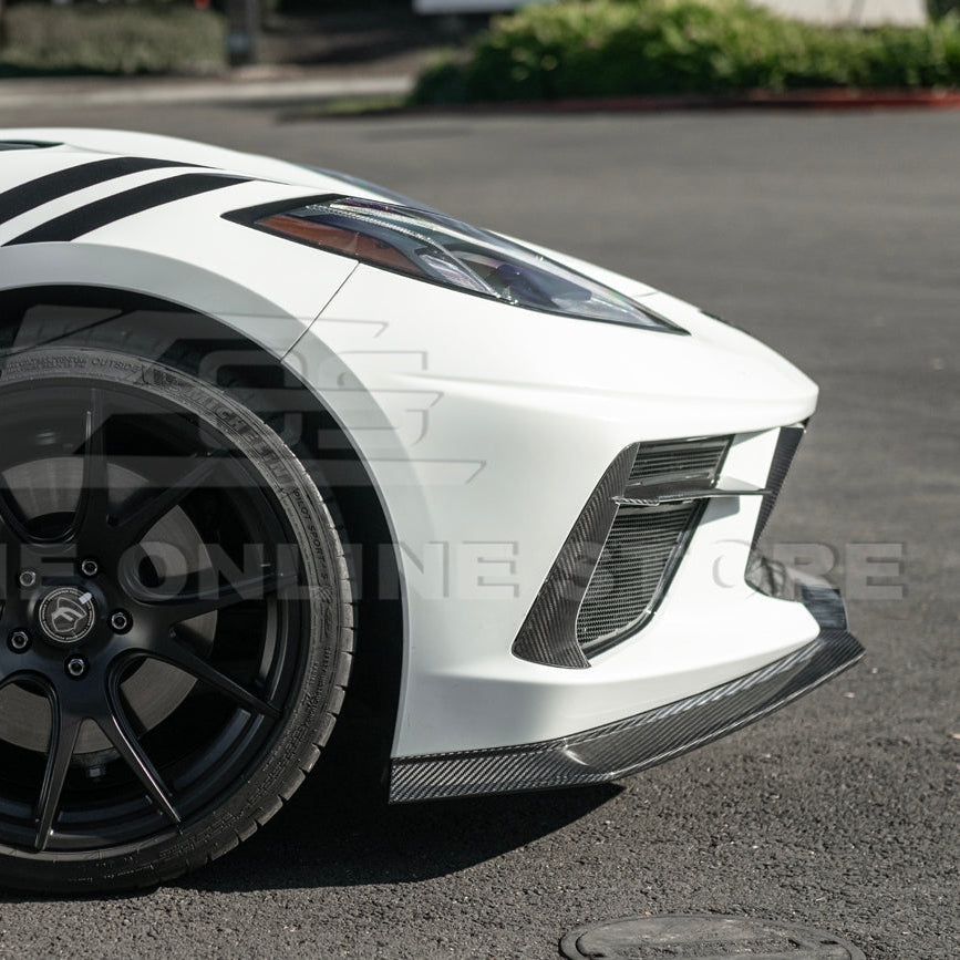 C8 Corvette Stingray Z07 Style Carbon Fiber Front Splitter