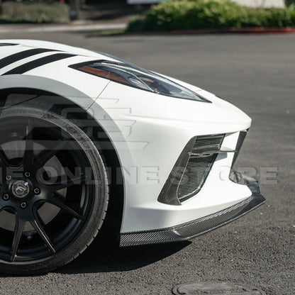 C8 Corvette Stingray Z07 Style Carbon Fiber Front Splitter