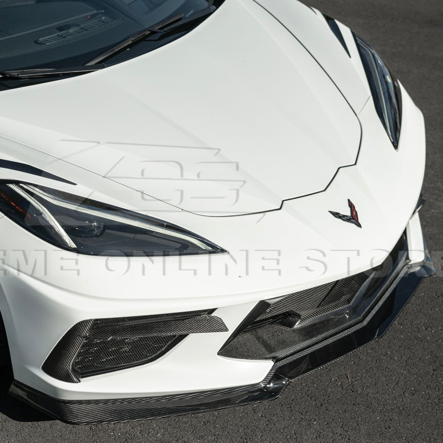 C8 Corvette Stingray Z07 Style Carbon Fiber Front Splitter
