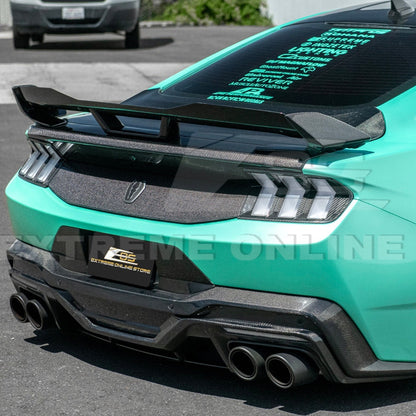 2024+ Mustang S650 Dark Horse Style Dry Carbon Fiber Rear Bumper Diffuser