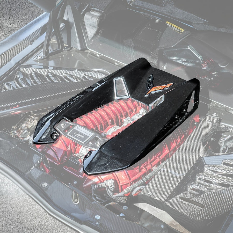 C8 Corvette Z06 5.5L LT6 Carbon Flash Painted Engine Cover