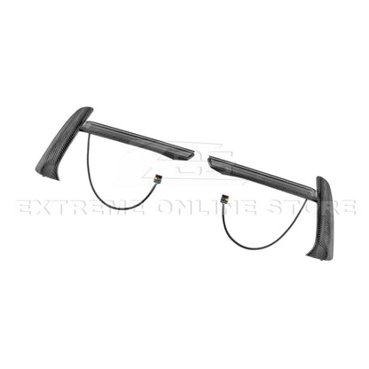 C8 Corvette Stingray Carbon Fiber LED DRL Grille Bezel Inserts