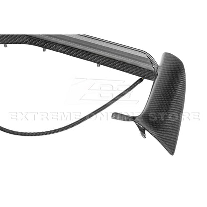 C8 Corvette Stingray Carbon Fiber LED DRL Grille Bezel Inserts