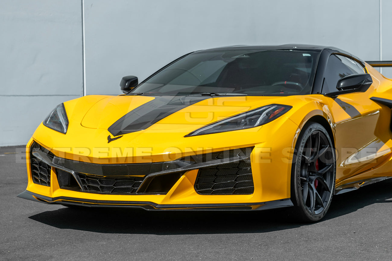 C8 Corvette Z06 / E-Ray 3 Piece Front Lip Splitter (Carbon Fiber/ Carbon Flash)