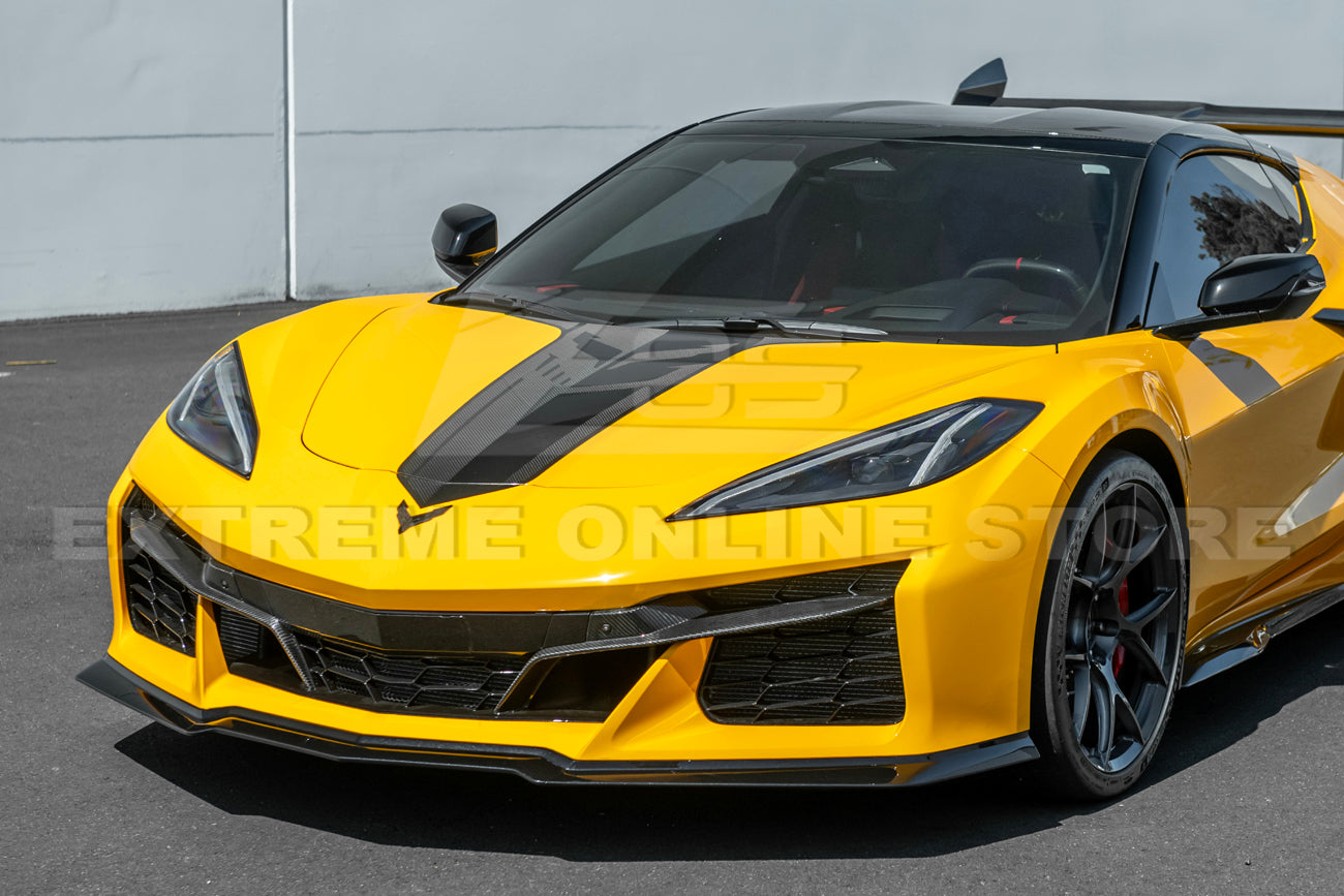 C8 Corvette Z06 / E-Ray 3 Piece Front Lip Splitter (Carbon Fiber/ Carbon Flash)