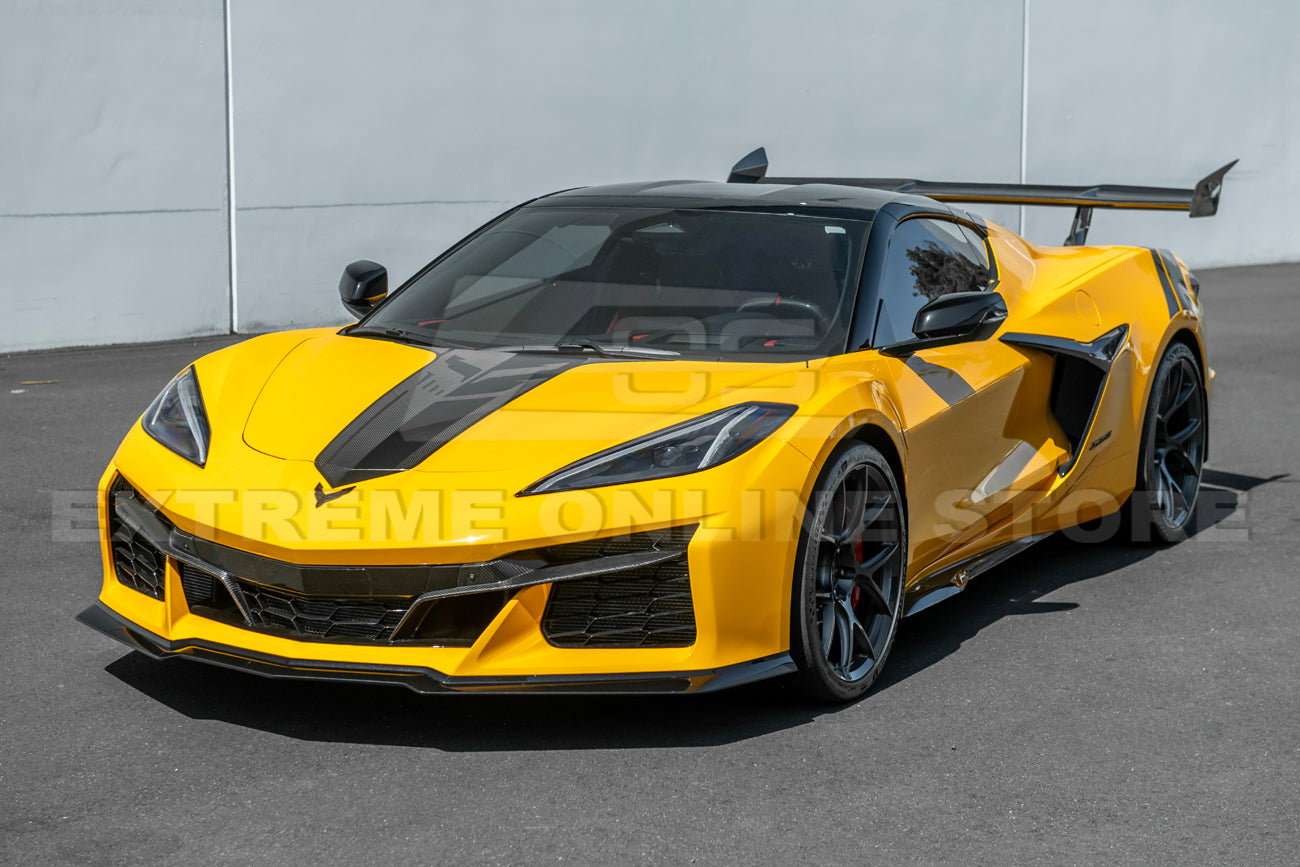 C8 Corvette Z06 / E-Ray 3 Piece Front Lip Splitter (Carbon Fiber/ Carbon Flash)