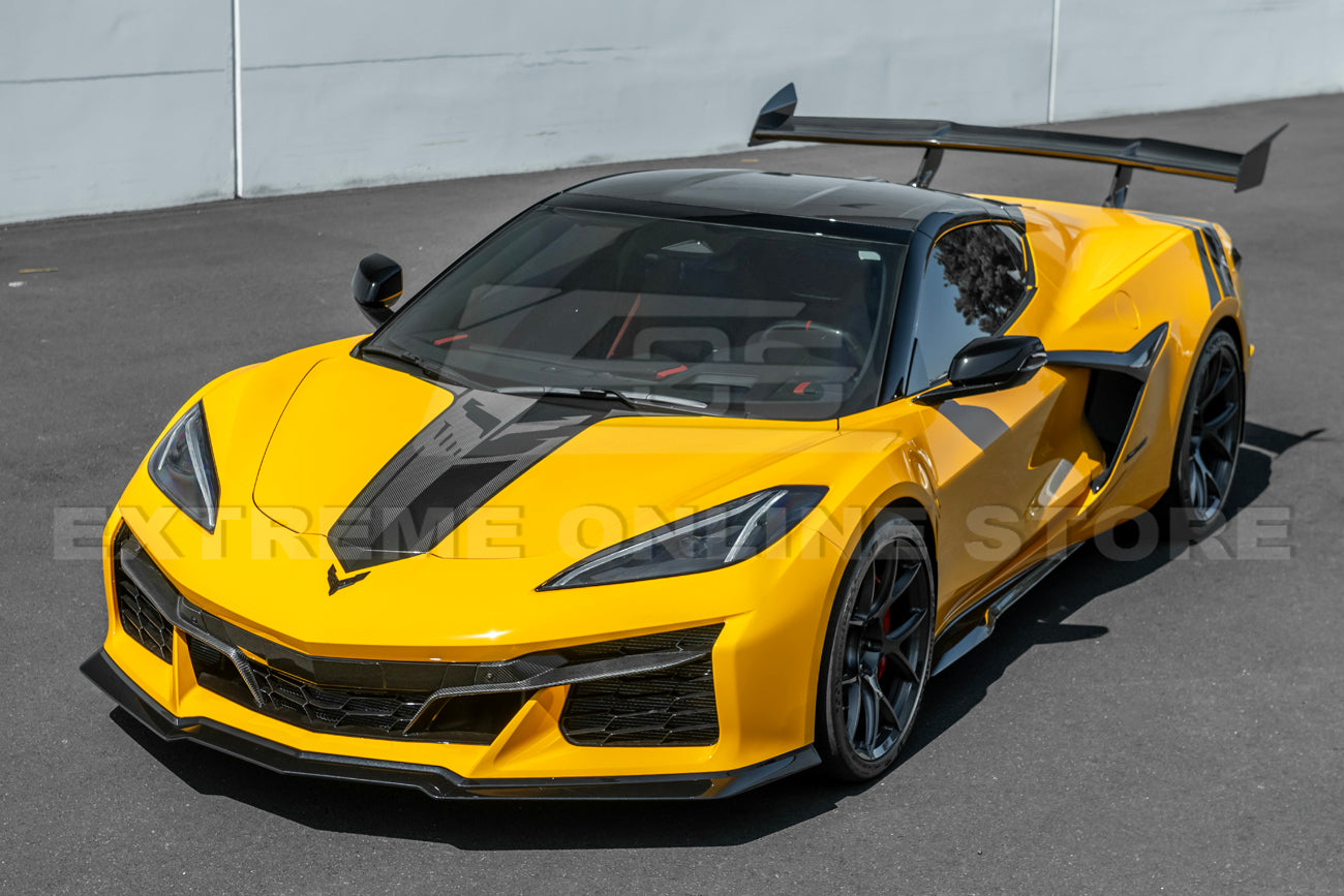 C8 Corvette Z06 / E-Ray 3 Piece Front Lip Splitter (Carbon Fiber/ Carbon Flash)