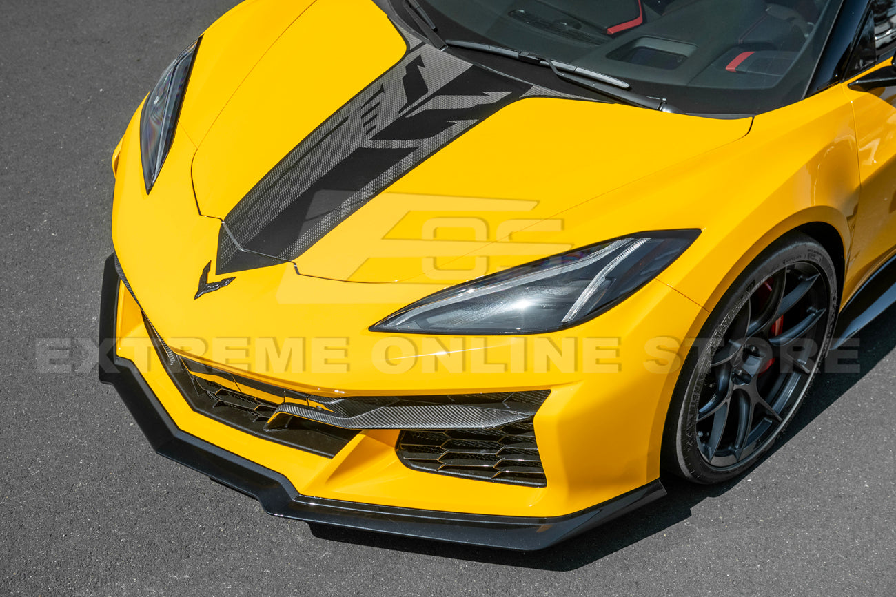 C8 Corvette Z06 / E-Ray 3 Piece Front Lip Splitter (Carbon Fiber/ Carbon Flash)