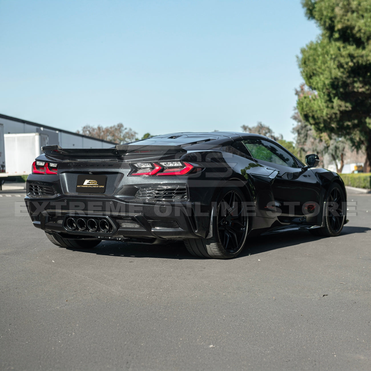 Corvette C8 Z06 Carbon Fiber Rear Wing Wickerbill Spoiler