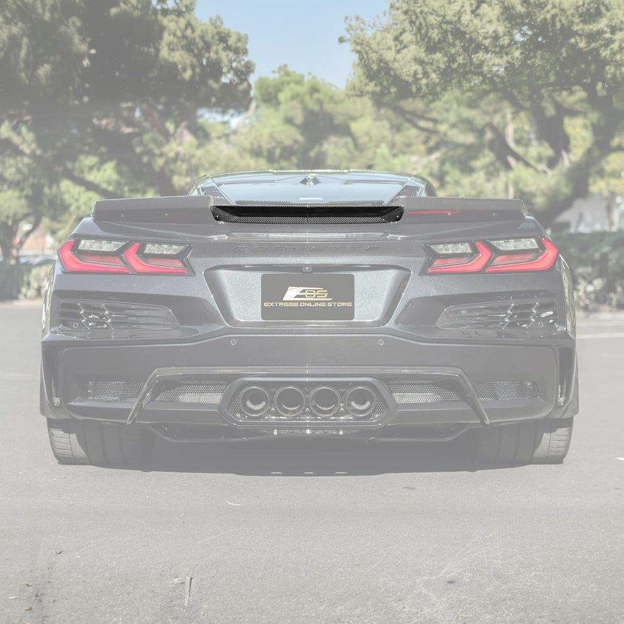 Corvette C8 Z06 Carbon Fiber Rear Wing Wickerbill Spoiler