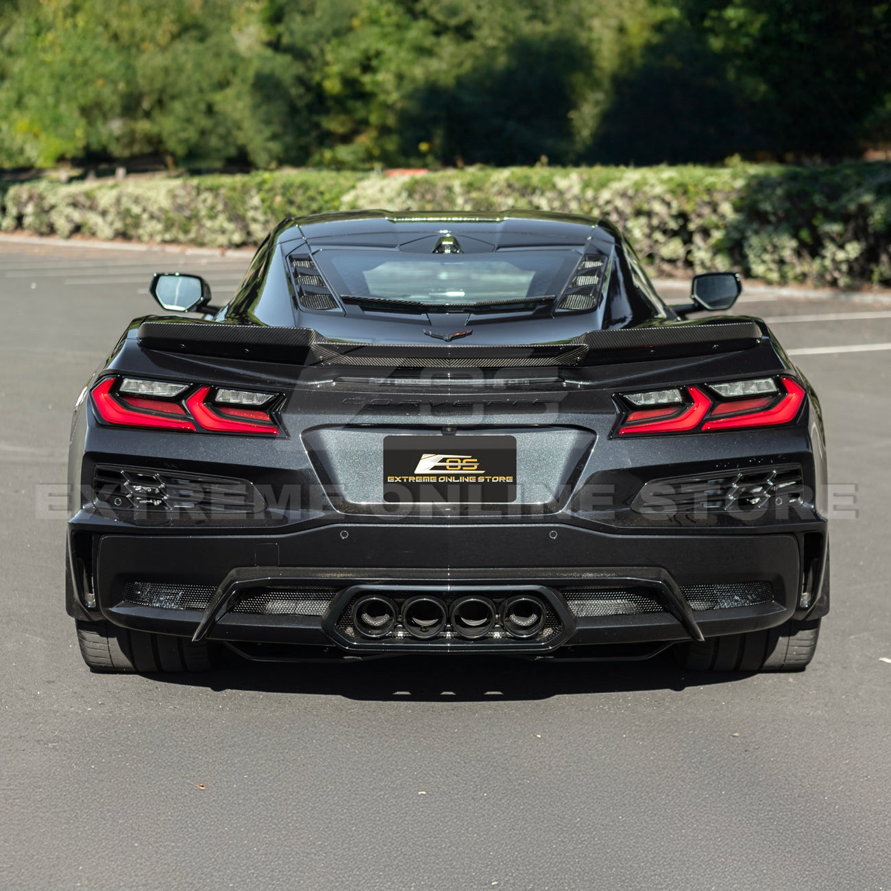 Corvette C8 Z06 Carbon Fiber Rear Wing Wickerbill Spoiler