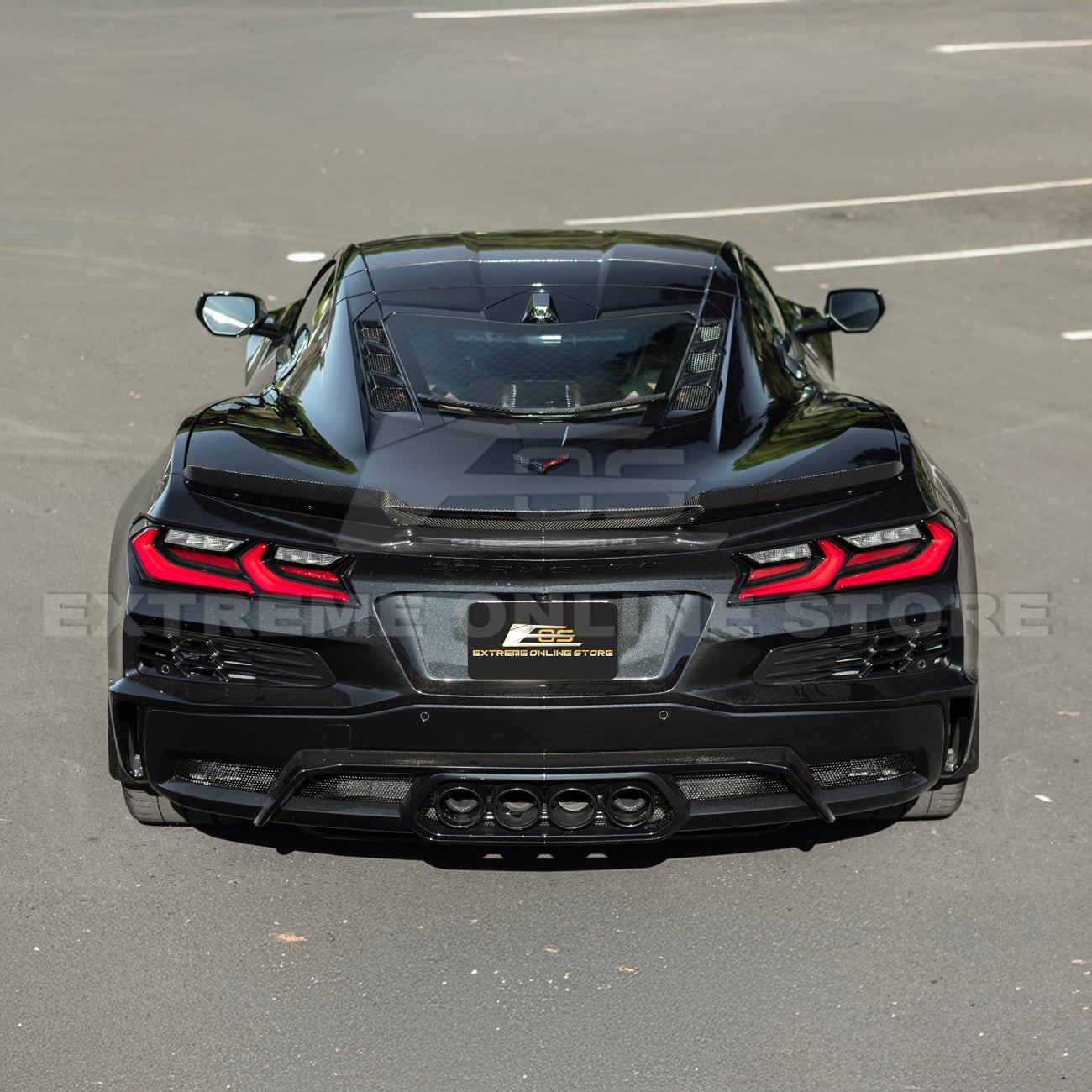 Corvette C8 Z06 Carbon Fiber Rear Wing Wickerbill Spoiler